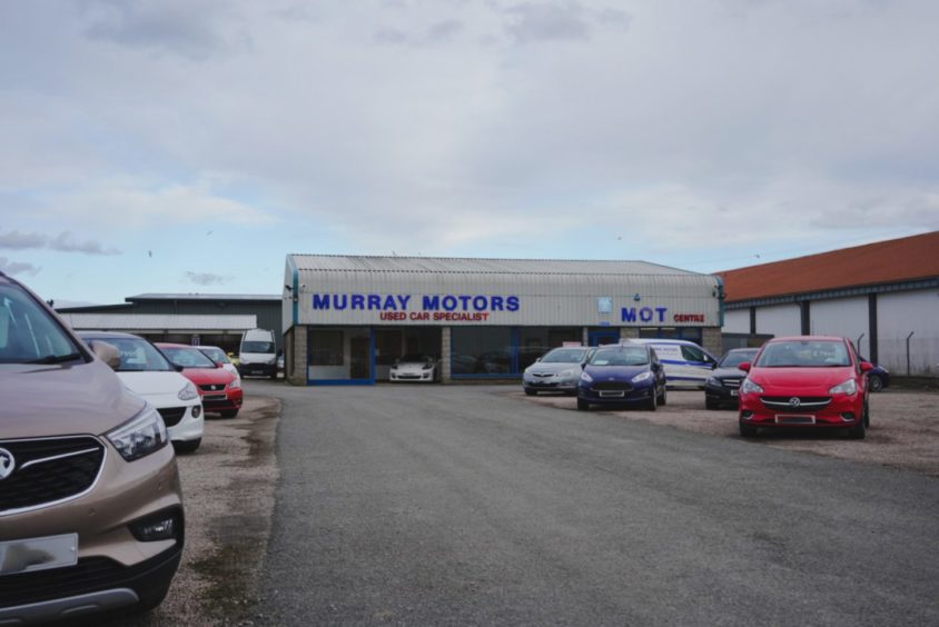 Murray's Motors in Fraserburgh was the victim of vandalism in 2021.
