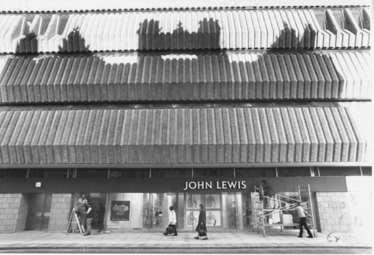 John Lewis Aberdeen pictured just before it opened in October 1989.