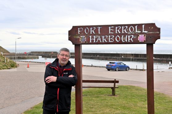 Edward Savage pictured at Port Erroll Harbour at Cruden Bay.