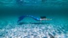 Kate MacLeod, 'the island mermaid', swimming in the waters off Uig