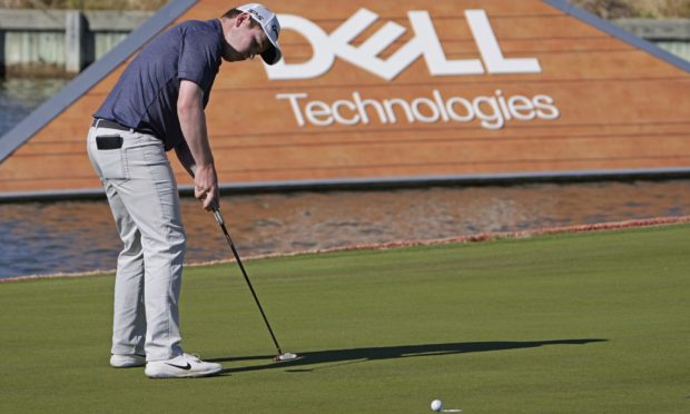 Robert MacIntyre of Scotland on the 13th hole during his second round match against Dustin Johnson at the Dell Technologies Match Play Championship.