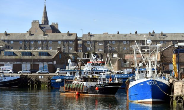 Peterhead Harbour.