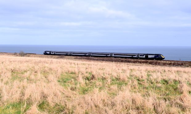 The fields and railway line from Cove, which could be developed.
Picture by Darrell Benns