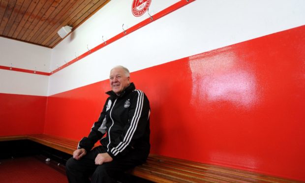 Craig Brown at Pittodrie during his time as Aberdeen manager. Image: Press and Journal