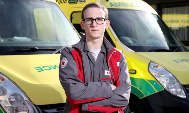 Calum Leitch is an ambulance support volunteer with the British Red Cross.