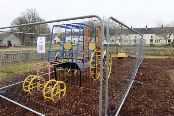 The Aird Road playpark in Beauly.