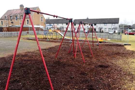 The Aird Road playpark in Beauly.