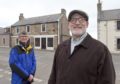 Colin Hanover (left) and Portgordon Community Trust chairman Scott Sliter pictured at the former Richmond Arms Hotel which will be turned into a community centre. 
Image: Sandy McCook/ DCT Media