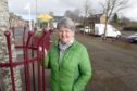 Frances MacGruer of Muir of Ord community council in the village square