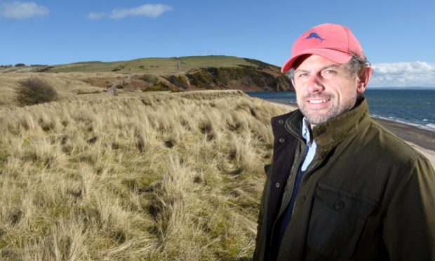 Robert Mackenzie on the site of the proposed golf course