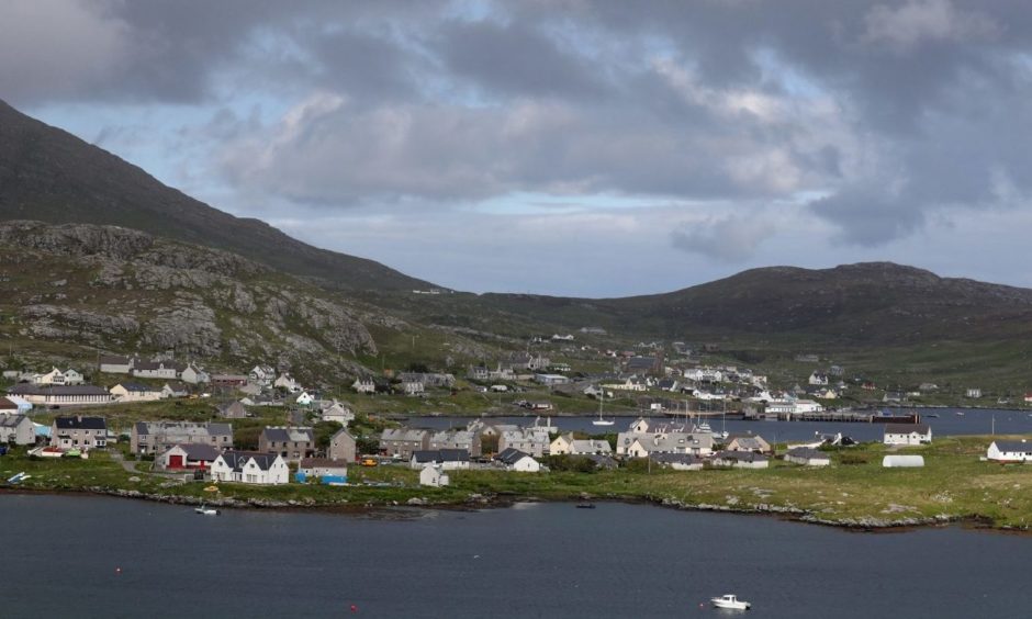 Castlebay on Barra in the Western Isles.
