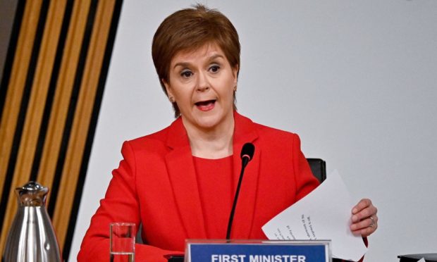 First Minister Nicola Sturgeon survived a vote of no confidence.