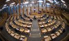 The Scottish parliaments main chamber