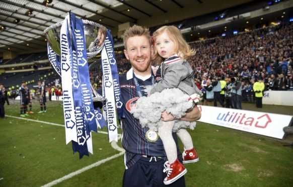 Michael Gardyne helped Ross County win the League Cup in 2016.