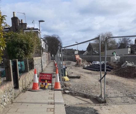 People have been ignoring warnings to stop using the narrow path on Carron Terrace.