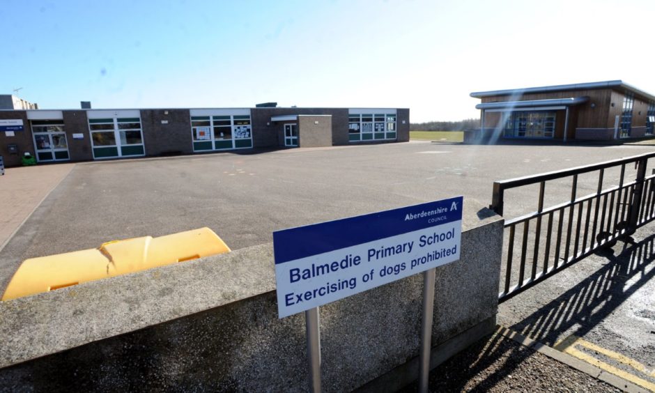 Balmedie Primary School is highlighted by the fact checker and projected to be over capacity in a few years. 