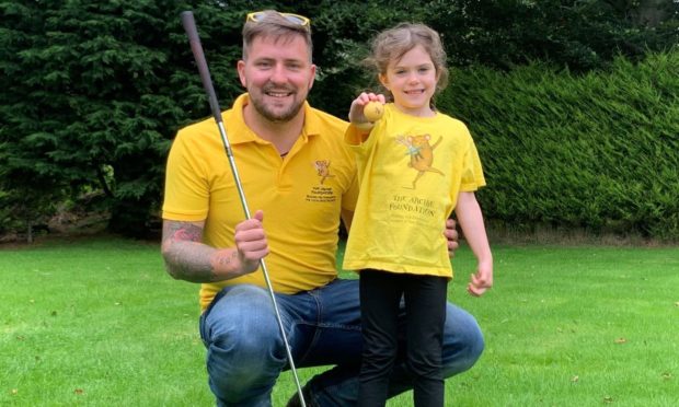 Jamie and Kaiya Smith help launch The Archie Foundation‘s second Archie Open golf competition this May.