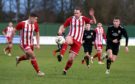 Garry Wood in action for Formartine United.