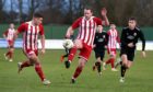 Garry Wood in action for Formartine United.