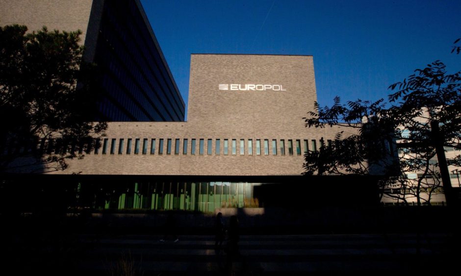 The Europol headquarters building in The Hague, Netherlands.