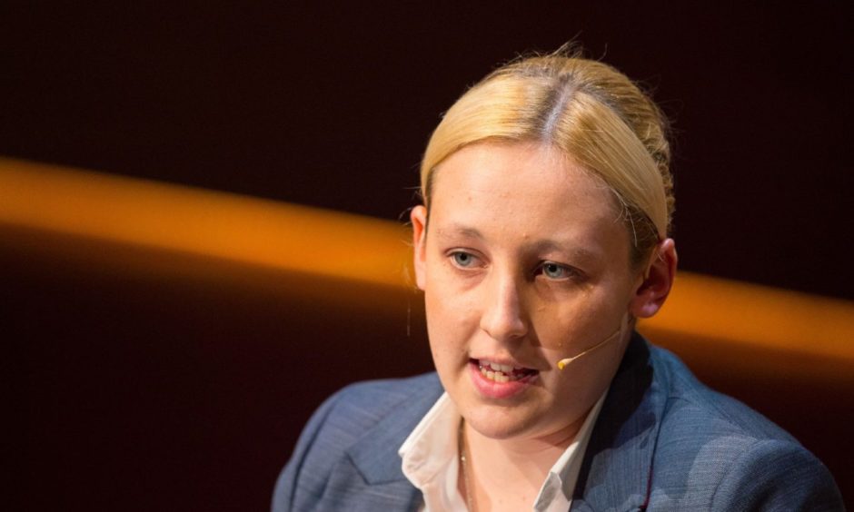 u
Scottish National Party MP Mhairi Black during the Women in the World conference at Cadogan Hall in London.