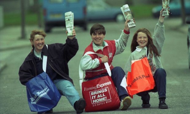 Newsboys and girls have been delivering the P&J and Evening Express across the north-east for decades.