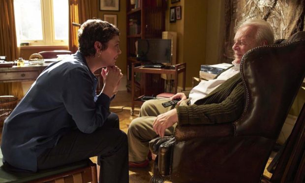 Olivia Colman (left) and Anthony Hopkins in a scene from The Father