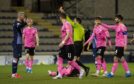 Raith's Iain Davidson is sent off during the Scottish Championship match between Raith Rovers and Inverness Caledonian Thistle on March 16.