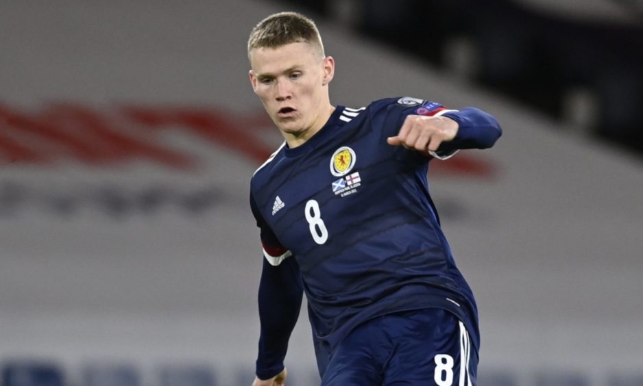 Scott McTominay in action for Scotland.