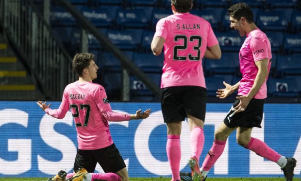 Daniel MacKay celebrates his goal against Ross County.