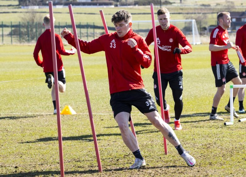 Matty Kennedy during a training session.