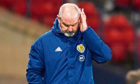 Scotland manager Steve Clarke during the World Cup qualifier between Scotland and the Faroe Islands.