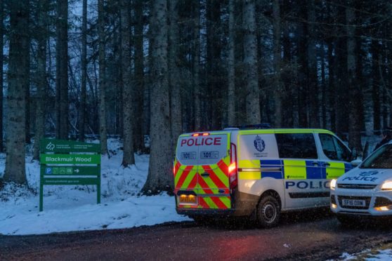 Searches homed in on the Blackmuir Wood area of Strathpeffer.