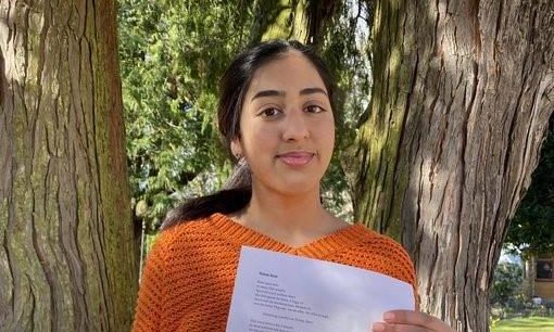 Ayra Ahmad took the third spot in Oxford University’s Christopher Tower Poetry Competition