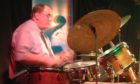 Jazz hero Bill Kemp in his element on the drums.