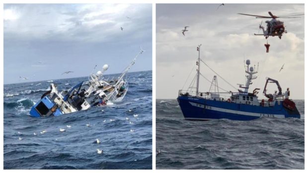 Ocean Quest sinks off the coast near Fraserburgh in 2019.