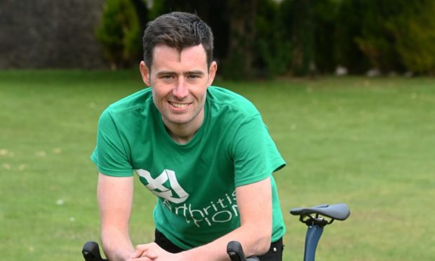 Josh Quigley before setting off on his World Record Breaking cycle attempt