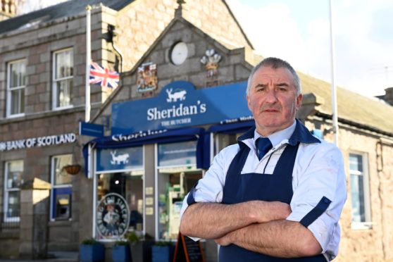 John Sinclair, owner of HM Sheriden Butchers and official butcher of the royal family at Balmoral.