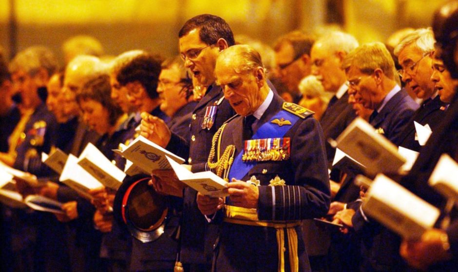 Prince Philip attended a memorial service at RAF Kinloss in January 2007 to pay tribute to 14 airmen who died on operation in Afghanistan.