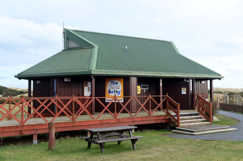 Exterior of The Sand Bothy.