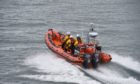 Stonehaven lifeboat team on a previous operation.