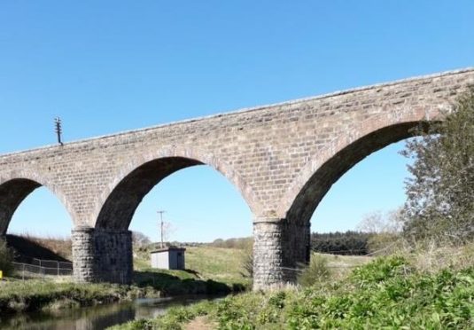 The Ellon viaduct is on the Formartine and Buchan Way. Image: Aberdeenshire Council.