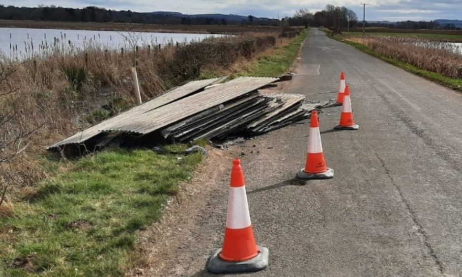 Another recent example of fly-tipped asbestos sheeting.