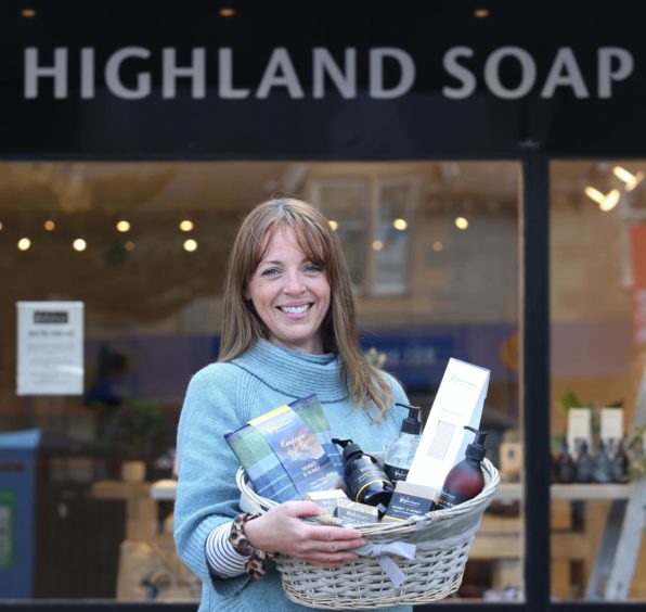The Highland Soap Company has opened a new shop in Aviemore Picture shows Emma Parton, founder of the Highland Soap Company. 