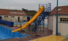 The new slide at Stonehaven Open Air Pool has been installed.