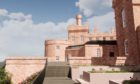 An illustration by LDN Architects of the Inverness Castle transformation