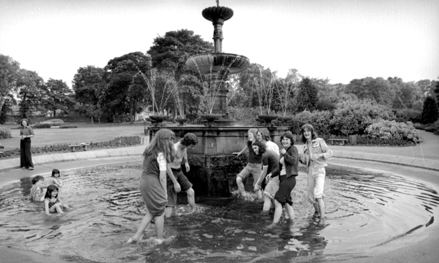 Sufficient funding has been secured to begin restoration of Aberdeen's Victoria Park fountain. The P&J photographed these youngsters cooling off in the 1976 heatwave - volunteers hope good times will soon return to the beleaguered water feature