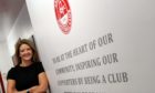 Aberdeen FC Community Trust chief executive Liz Bowie pictured at Pittodrie Stadium
