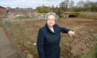 Inverness councillor, Trish Robertson at the site of the new demolished janitors houses at Culloden Academy