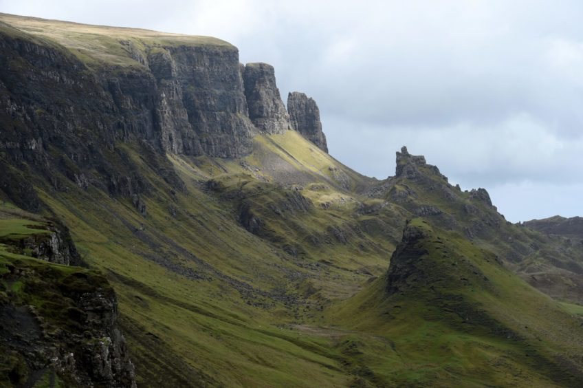 The Quiraing in the Highlands.